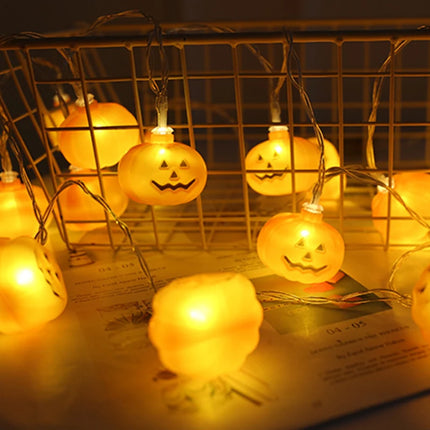 Small Pumpkin String Lights Halloween Carnival Pumpkin Lantern String Bar Decorations Pumpkin Lantern Glowing Small String Light