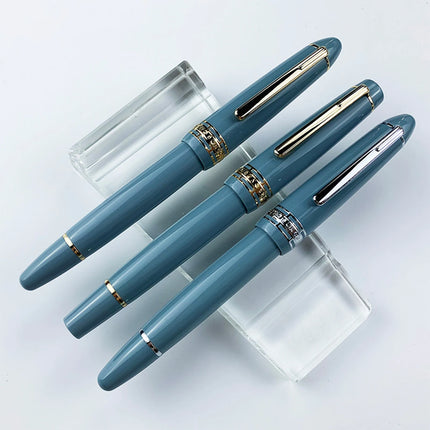 Yongsheng 629 Resin Fountain Pens Piston Filling lake Blue EF F Nib Luxury Business school Office Supplies Writing Gift Pens