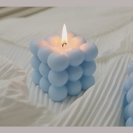 Ins Style Bubble Cube Candle Handmade Scented Candle Aromatherapy Soy Wax Candle Wedding Birthday Candles Party Home Decoration