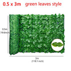 0.5x3M green leaves