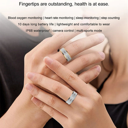 SR01 Smart Ring Men Women IP68 Waterproof Heart Rate Blood Oxygen Sleep Health Monitor Sport Fitnes Health Ring For IOS Android