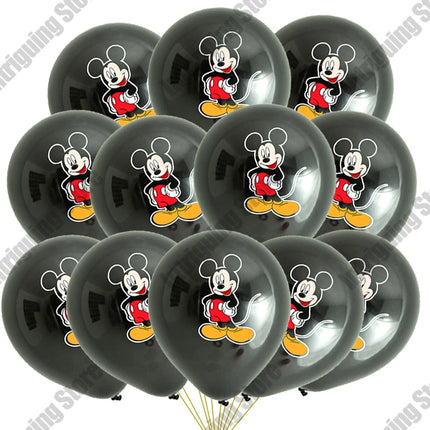 10/20pcs Mickey Mouse 12 Inch Latex Balloons Red Black Yellow Balloons Decorations Kit for Birthday Baby Shower Party Supplies