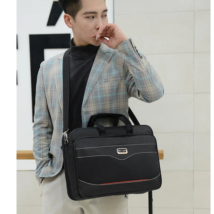 Simple Tote Men Business Briefcase Handbag For 15.6 inch Laptop Bags Large Capacity Shoulder Bags Travel Notebook Messenger Bag