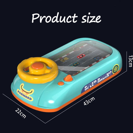 Kid Musical Steering Wheel Driving Toy Electronic Adventure Game Simulated Driving Montessori Sensory Race Car with Sound Gift