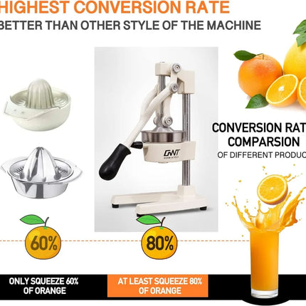 Commercial Heavy Duty Cast Iron Hand Press Manual Orange Citrus Lemon Lime Grapefruit Pomegranate Fruit Juice Squeezer Machine