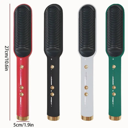 Professional Heating Comb Hair Straightener Brush Negative Ion,Not Hurt Hair Portable And  Heating Electric Straightening Brus