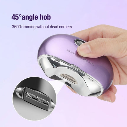 Electric Nail Clippers With Ultraviolet Light Rechargeable Mini Nail Trimming Machine Automatic Nail Trimmer Clipper Cutter