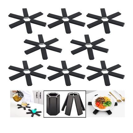 Kitchen Table Mats Heat-resistant Foldable Anti Slippot Dining Table Decoration Mat Dining Plate Coaster Silicone Accessories