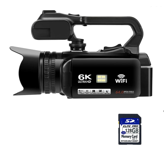 HD WIFI 6K Digital Camera 4.0 Touch Screen Video 270 Degree Rotation Night Vision 18X Digital Zoom
