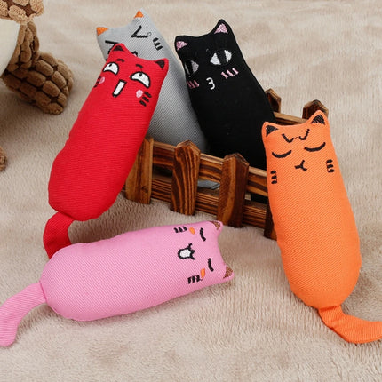 Rustle Sound Catnip Toy Cats Product For Pets Cute Cat Toys For Kitten Teeth Grinding Cat Plush Toy Thumb Pillow Pet Accessories