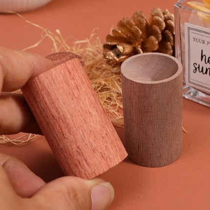 1/5PCS Mini Wooden Essential Oil Diffuser Wood Aroma Fragrance Oil Aromatherapy Diffuser for Home Office Car Bedroom Living Room