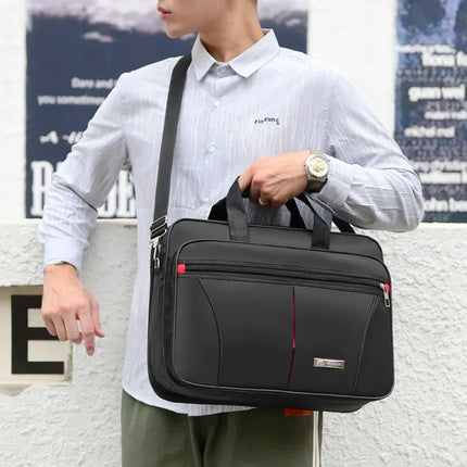 Large Capacity Men's Laptop Bag Briefcases Business Document Electronic Article Clothes Storage Pouch Shoulder  Travel Organizer