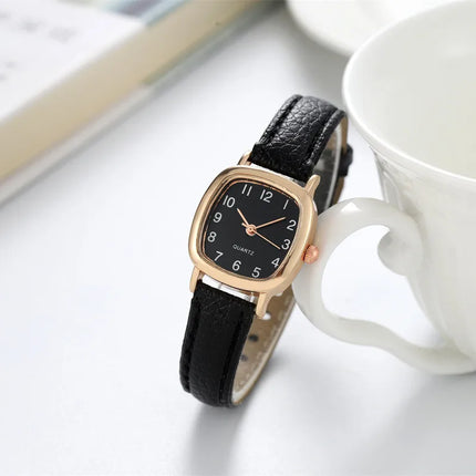 Small Square Belt Retro Women Watch Korean Fashion Women Quartz Watch Reloj Mujer Fashion Versatile Women Watch Wristwatches