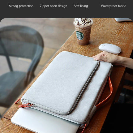 Laptop Bag for MacBook 2023 Air 15 A2941 Case M2 Pro 13 14 15.4 Shockproof and Waterproof Fabric Handbag for MacBook 13.3 Inch