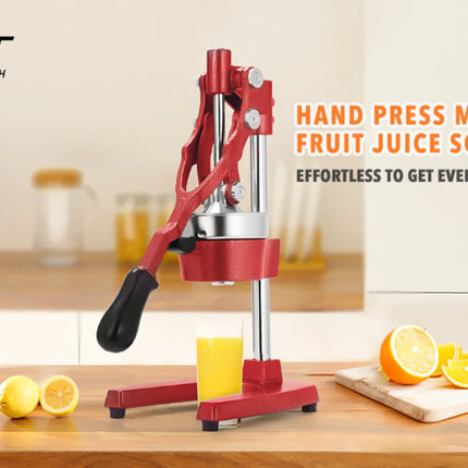 Commercial Heavy Duty Cast Iron Hand Press Manual Orange Citrus Lemon Lime Grapefruit Pomegranate Fruit Juice Squeezer Machine