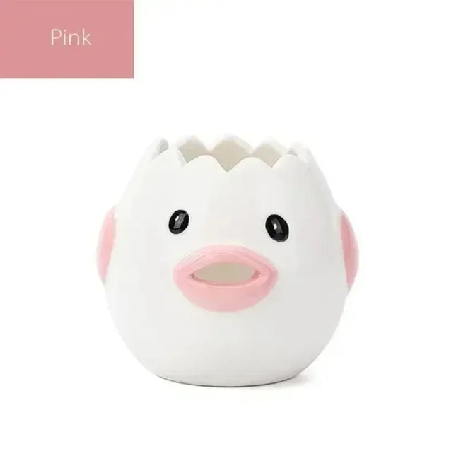 2pc Cute Little Chicken Ceramic Egg Separator Creative Egg Separator Egg Yolk Egg White Separator Filter Baking Tool For Bakery