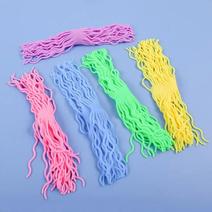 Tpr Spaghetti Luminous Italian Noodle Elastic Stretch Rope Fidget Vent Decompression Toys for Children Adults Anti Stress Relief