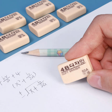 1-10PCS 4B Pencils Eraser Student Office School Stationery Writing Art Drawing Rubber Wrong Questions Correction Eraser