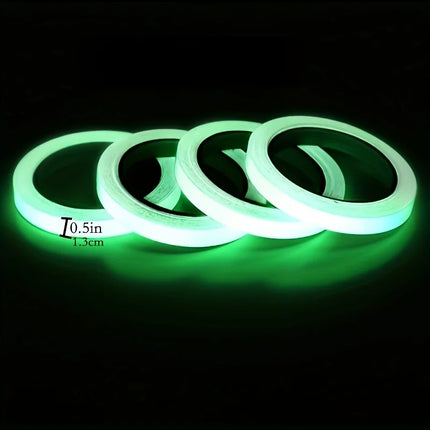 Glow in The Dark Tape Self-Adhesive Fluorescent Tape Luminous Tape Wall Stickers Home Decoration,Halloween Decoration Tape