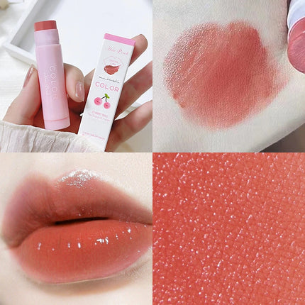 Cute Colored Lip Balm Moisturizing Lip Tint Long Lasting Waterproof  Lipstick Women Girls Lips Cosmetics Valentine's Day Gifts