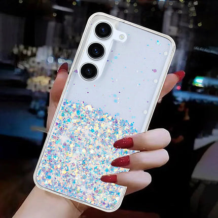 Night Glowing Glitter Phone Case For Samsung Galaxy S23 S24 Ultra S23 S24 Plus A54 A34 A25 A15 A35 A55 5G Anti Drop Back Cover