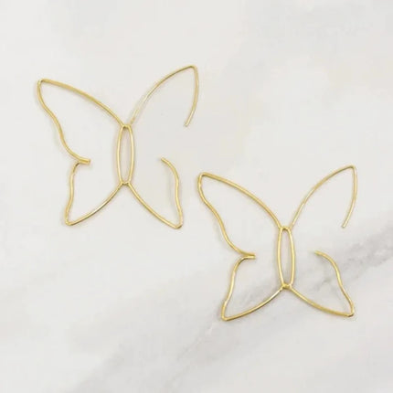 Delysia King Trendy Wedding Women Big Butterfly Earrings 2021 Elegant Temperament Jewellery Gift Just You Yourself