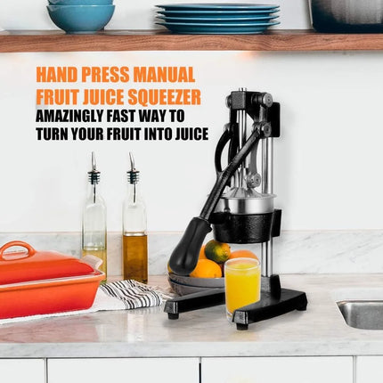 Commercial Heavy Duty Cast Iron Hand Press Manual Orange Citrus Lemon Lime Grapefruit Pomegranate Fruit Juice Squeezer Machine