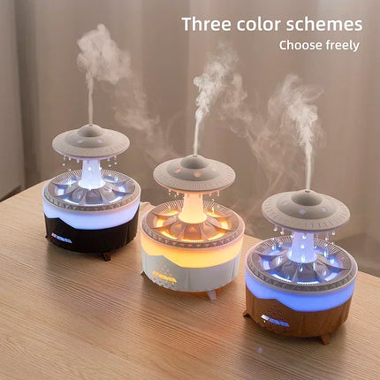 Rain Cloud Night Light humidifier with raining water drop sound and 7 color led light essential oil diffuser aromatherapy