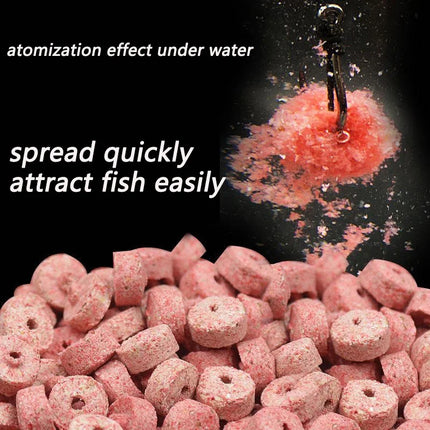 Fishing Feed Attractant Hollow Granular Lure Nutrition Food Fishy Flavor Scent Pesca Carp Atomization Fiber Bite Hook Soft Bait