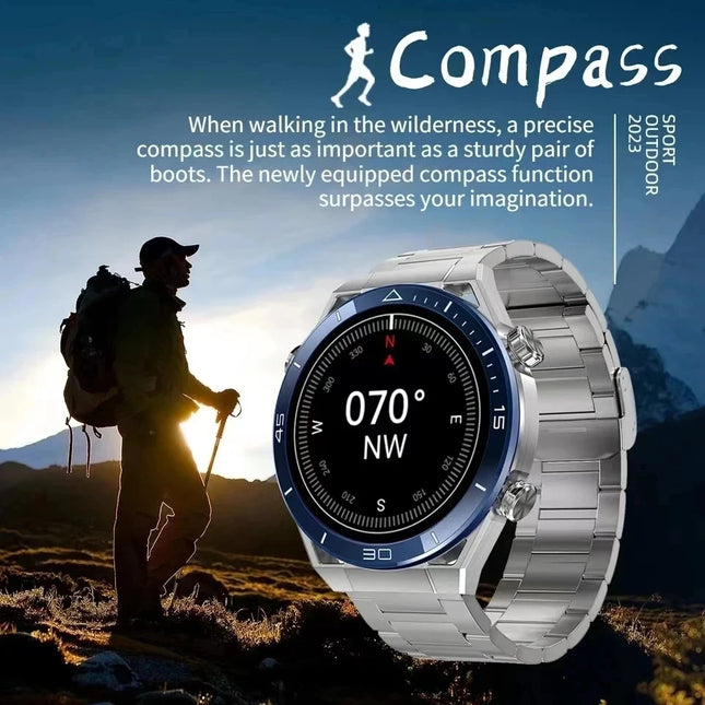 NFC ECG PPG Bluetooth Call Smartwatch GPS Tracker Motion Bracelet Fitness For Huawei Watches Ultimate Smart Watch Men 2024 New