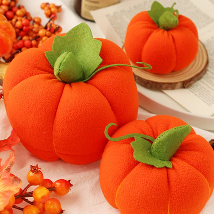 Simulation Plush Pumpkins Artificial Fall Harvest Halloween Decoration for Home Kitchen Farmhouse Thanksgiving Wedding Festival