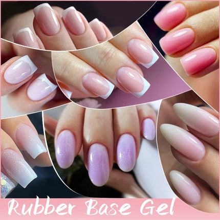 UR SUGAR 7ml Milky Jelly White Pink Rubber Base Gel Camouflage Nail Art Semi Permanent Varnish Soak Off UV LED Manicure