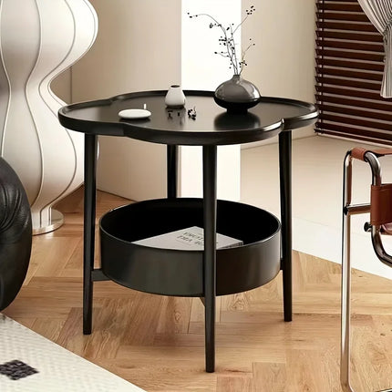 Bedside Table Cream Style Table Four Leaf Clover Modern Minimalist Bedroom Sofa Side Cabinet Storage Table Small Coffee Table