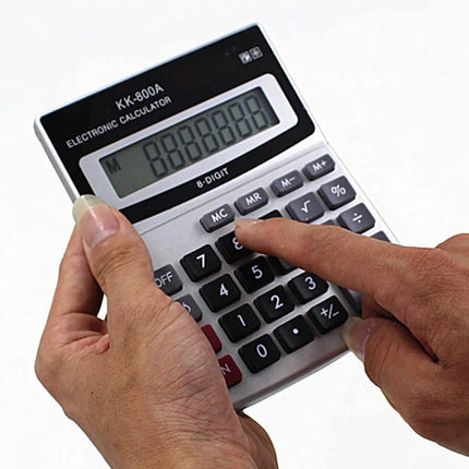 Calculator KK-800A Metal Desktop  large font wide Calculator 8 A Business Computer Office Supplies with Manufacturer Wholesale