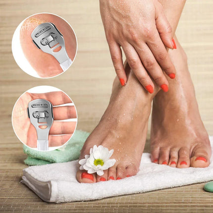 11 Pieces Callus Shaver Set Professional Stainless Steel Foot File Head Foot Care Tools Hard Dry Skin Remover for Hand Feet