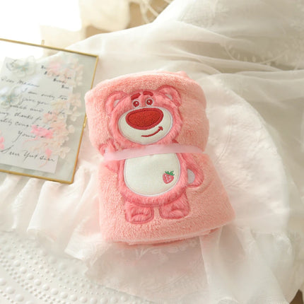 Lovely Mickey Stitch Blanket Cartoon Anime Nap Blanket Alien Lotso Spring Summer Flannel Blanket For Child Girl Baby Single Size