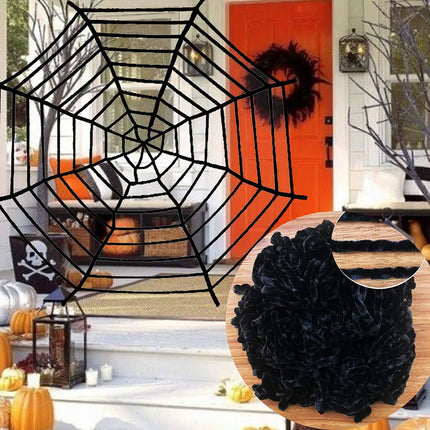 Halloween Spider Web Giant Stretchy Cobweb For Home Bar Haunted House Scary Prop Horror Yard Outdoor Halloween Party Decoration