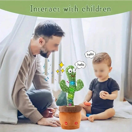 1pc-Dancing Talking Cactus Toys For Baby Boys And Girls, Singing Mimicking Recording Repeating What You Say Sunny Cactus Up Plus