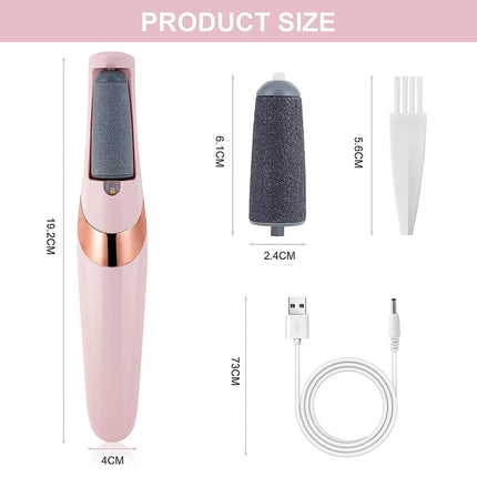 Electric Foot Callus Remover Foot Dead Skin Remover Rechargeable Foot Scrubber Grinder Professional Pedicure Tools Feet Care