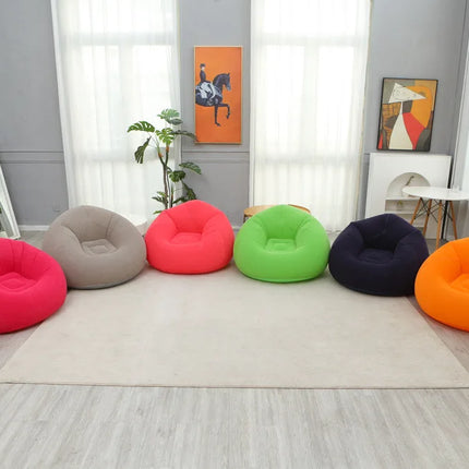 1pc Thickened Inflatable Spherical Lazy Sofa Lounge Chair, Outdoor Inflatable Lazy Sofa Lounge Chair, Plush Sofa (Without Air Pu