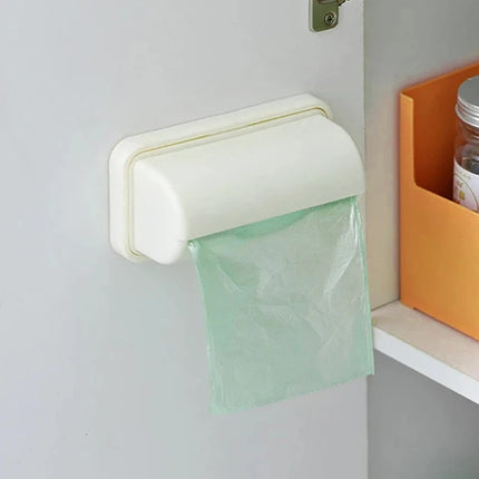 Wall Mounted Trash Bags Storage Box Garbage Bag Dispenser for Kitchen Bathroom Grocery Bag Holder Kitchen Plastic Bags Container