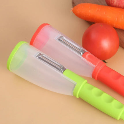 Peeler with Container Stainless Steel Multifunctional Fruit Knife with Storage Box for Vegetable Potato Home Kitchen Accessories