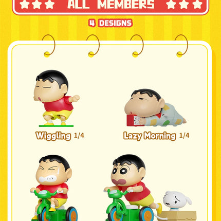 52TOYS BLIND BOX Crayon Shin Chan Dynamic Shin Life, Mystery Box, Collectible Wind-up Toy Desktop Decoration, Gift for Christmas