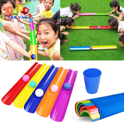 Children Outdoor Toys Pipeline Challenge Games Adults Team Building Activities Kids Sensory Integration Training Toy Ball Sports