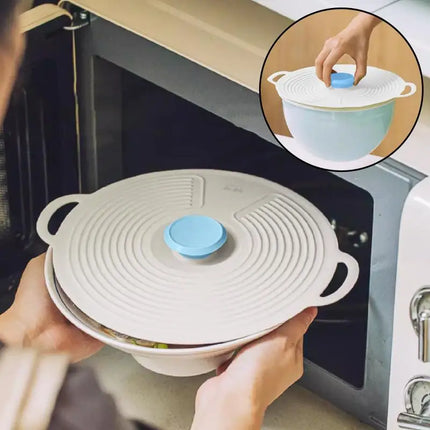Silicone Fresh-keeping Lid Anti-spill Lid Dust-proof And Leak-proof Lid Kitchen Gadget Pot Lid Tableware Pot Lid Oil Cover Home