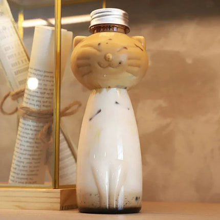 350ml/500ml Cartoon Water Bottle Kawaii Cat Water Bottle Milk Coffee Cup Summer Cute Plastic Drinking Bottle Drinkware Kettle