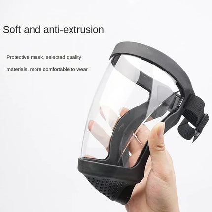 Work Protection Mask Transparent Facial Shield Transparent Facial Protector Face Protective Screen Kitchen Accessories Gadgets