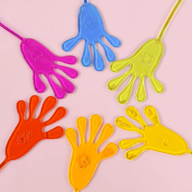 10-50 Pcs Kids Funny Sticky Hands Toy Palm Elastic Sticky Squishy Slap Palm Toy Kids Novelty Gift Party Favors Supplies