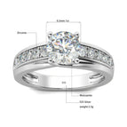 White Gold Plated / Moissanite Zirconia / CHINA | 13