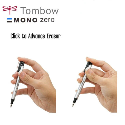 Tombow Mono Zero Eraser Mechanical Rubber Refillable Pen Press Type Sketching Drawing Correction Children's Erasers Art Supplies